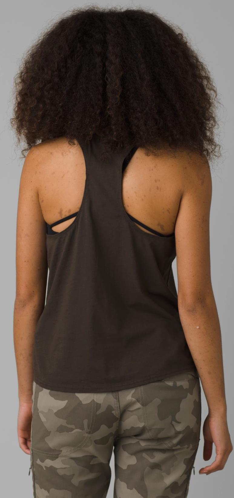 Organic Graphic Tank - Womens - washed black moonrise 1