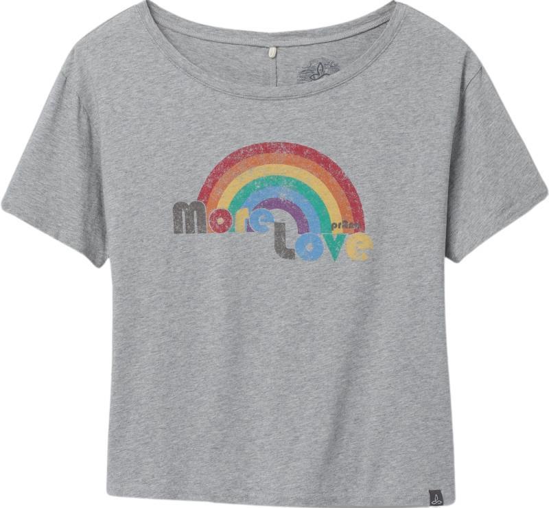 Organic Graphic Tee - Womens - heather grey more love 1