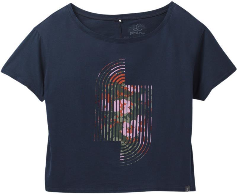 Organic Graphic Tee - Womens - nautical floral lines 1