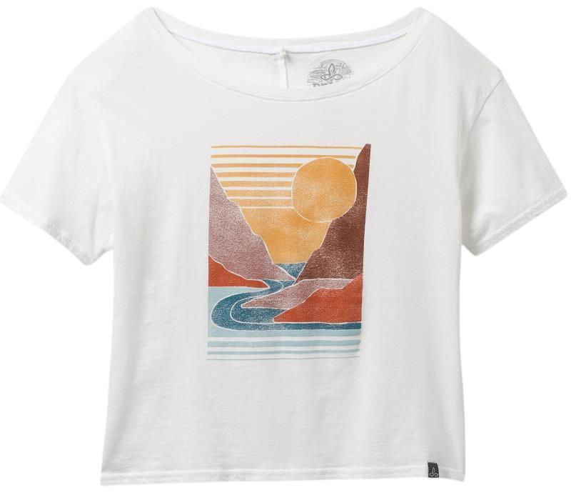 Organic Graphic Tee - Womens - white seascape 1