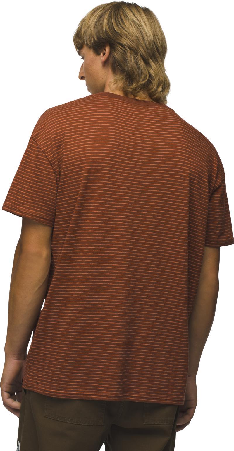 Paxton Striped SS Tee - Mens - Crimson 2