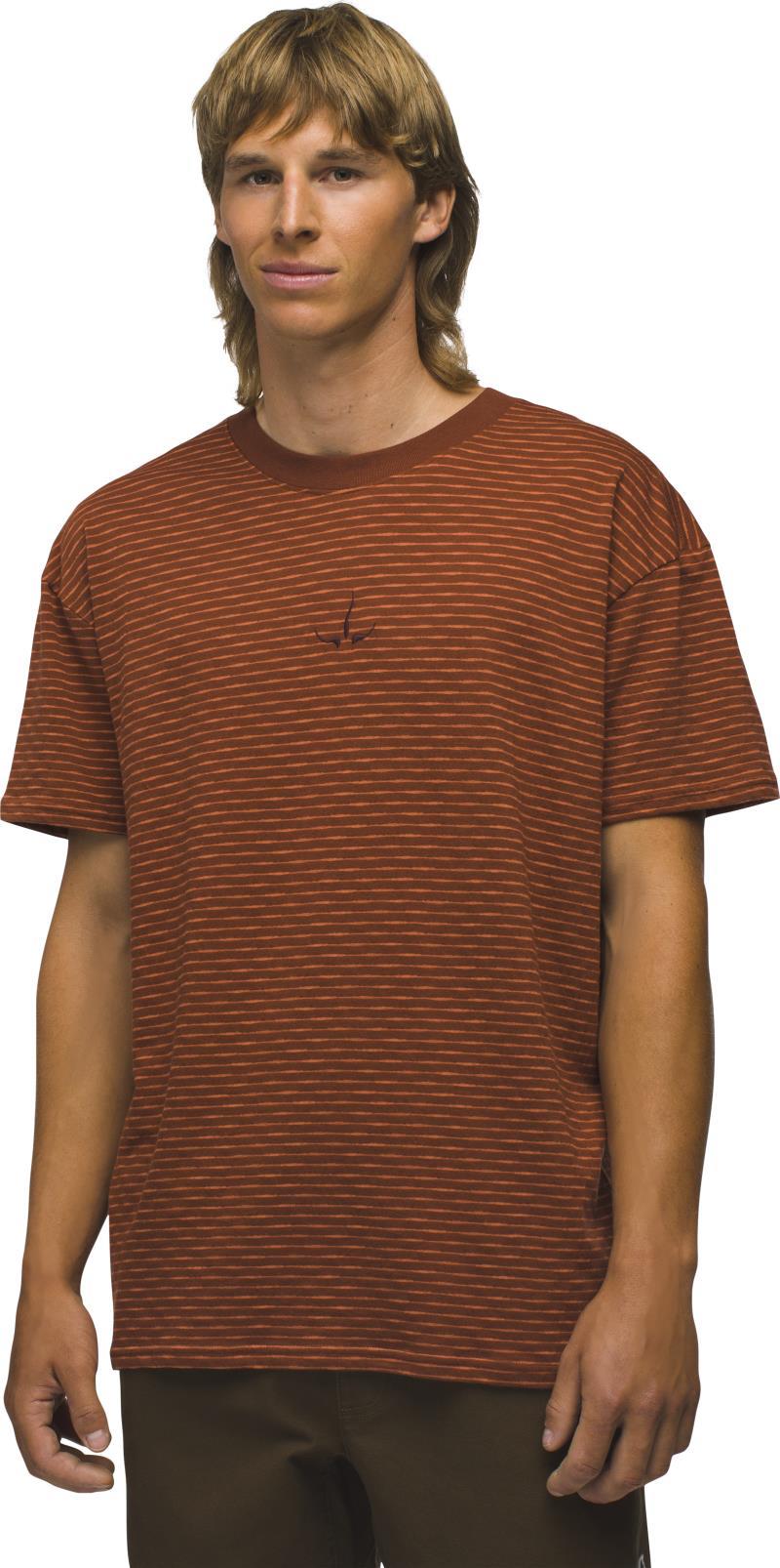 Paxton Striped SS Tee - Mens - Crimson 3