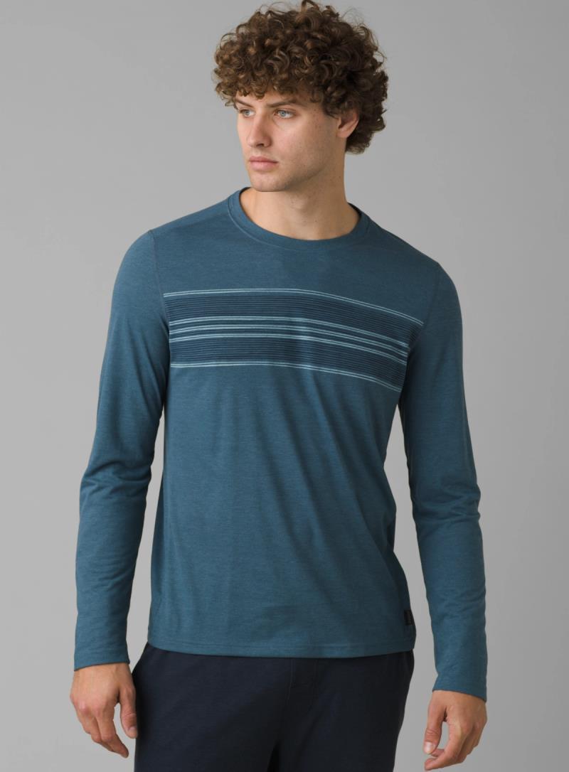 Prospect Heights Graphic LS - Mens - deep stellar stripe 1