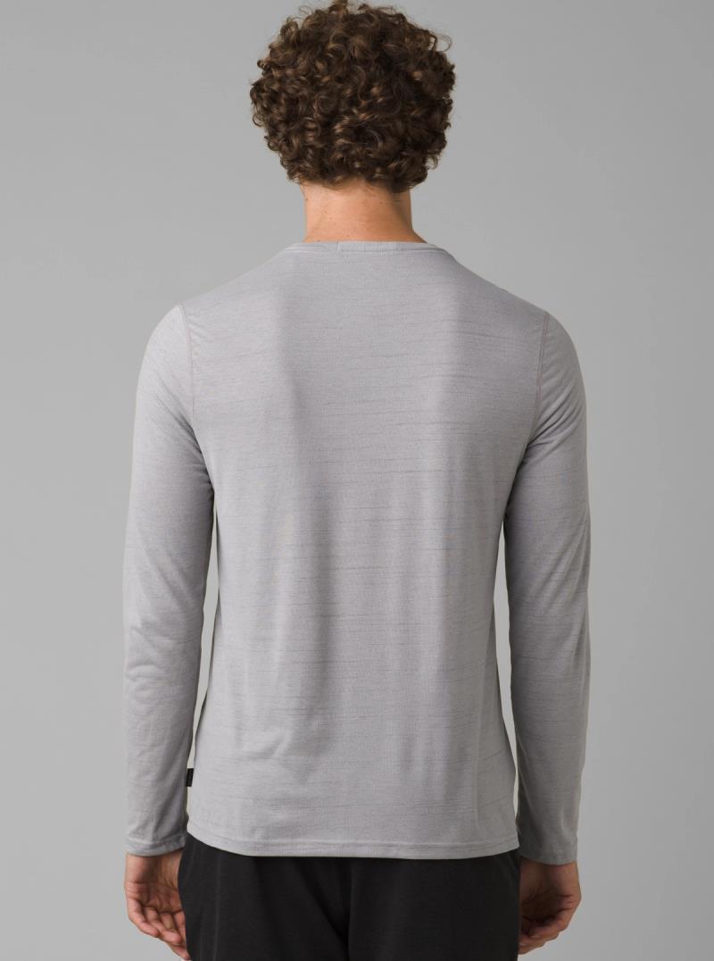 Prospect Heights Graphic LS - Mens - grey stripe 1