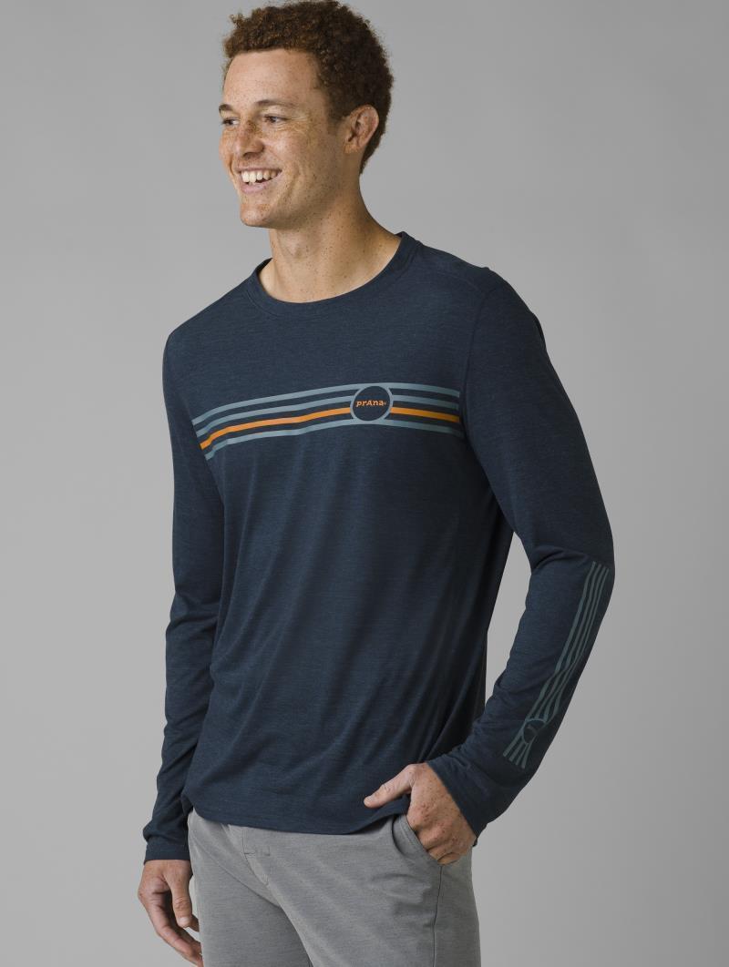 Prospect Heights Graphic LS - Mens - nautical multi stripe 1
