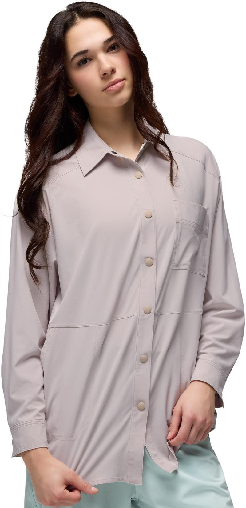 Railay Oversized Button Down - Womens - almond 1