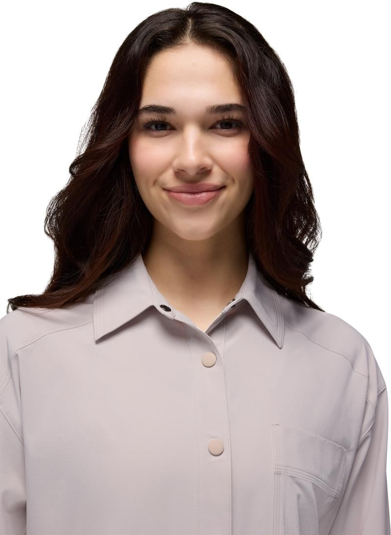 Railay Oversized Button Down - Womens - almond 1