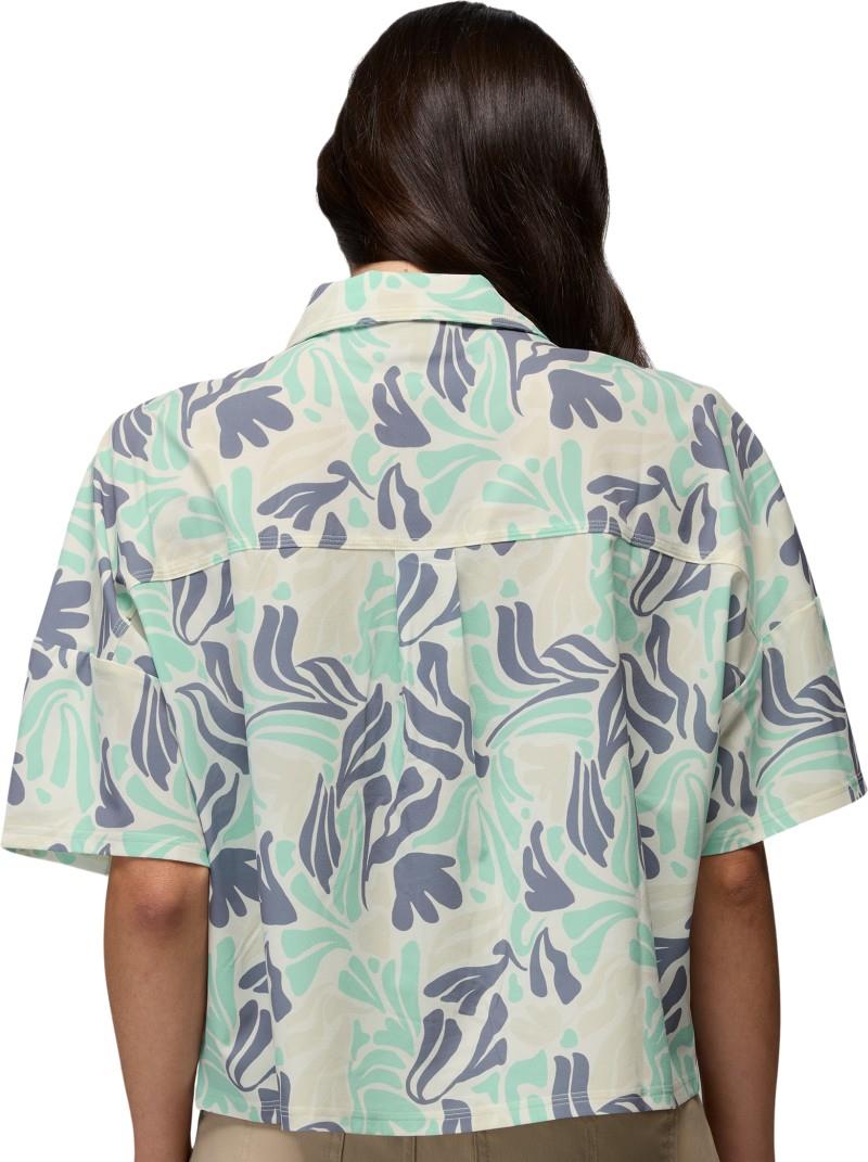 Railay SS Button Down - Womens - sea glass seaweed 1