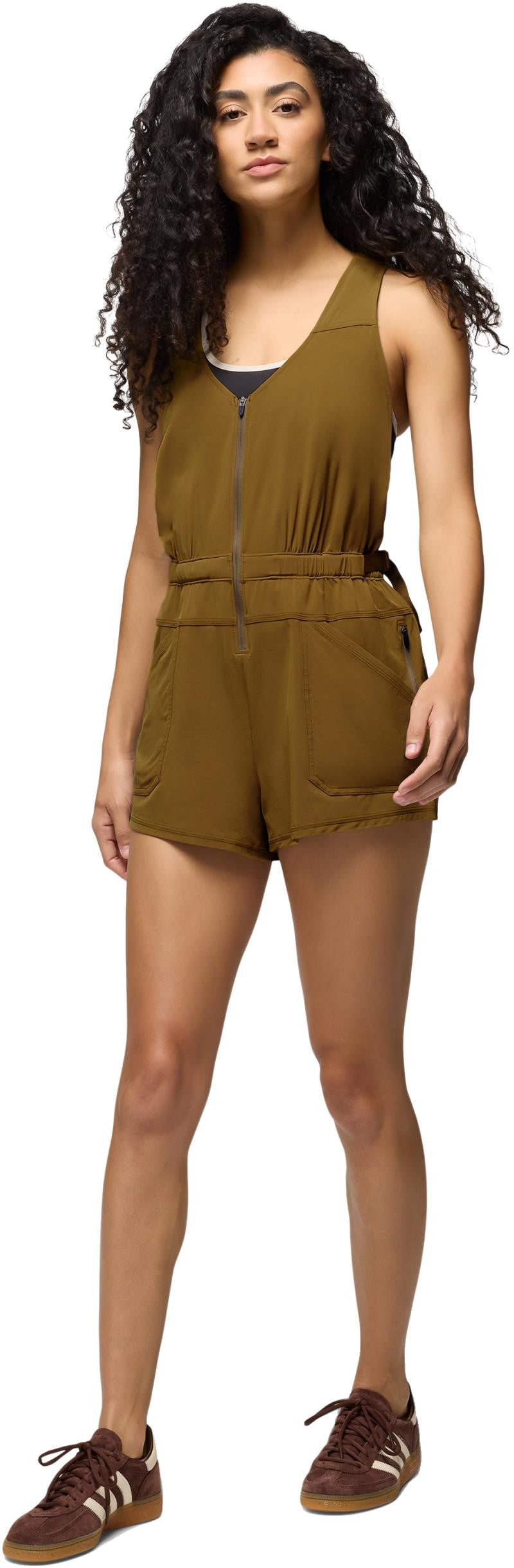 Railay Utility Romper - Womens - retro olive 1