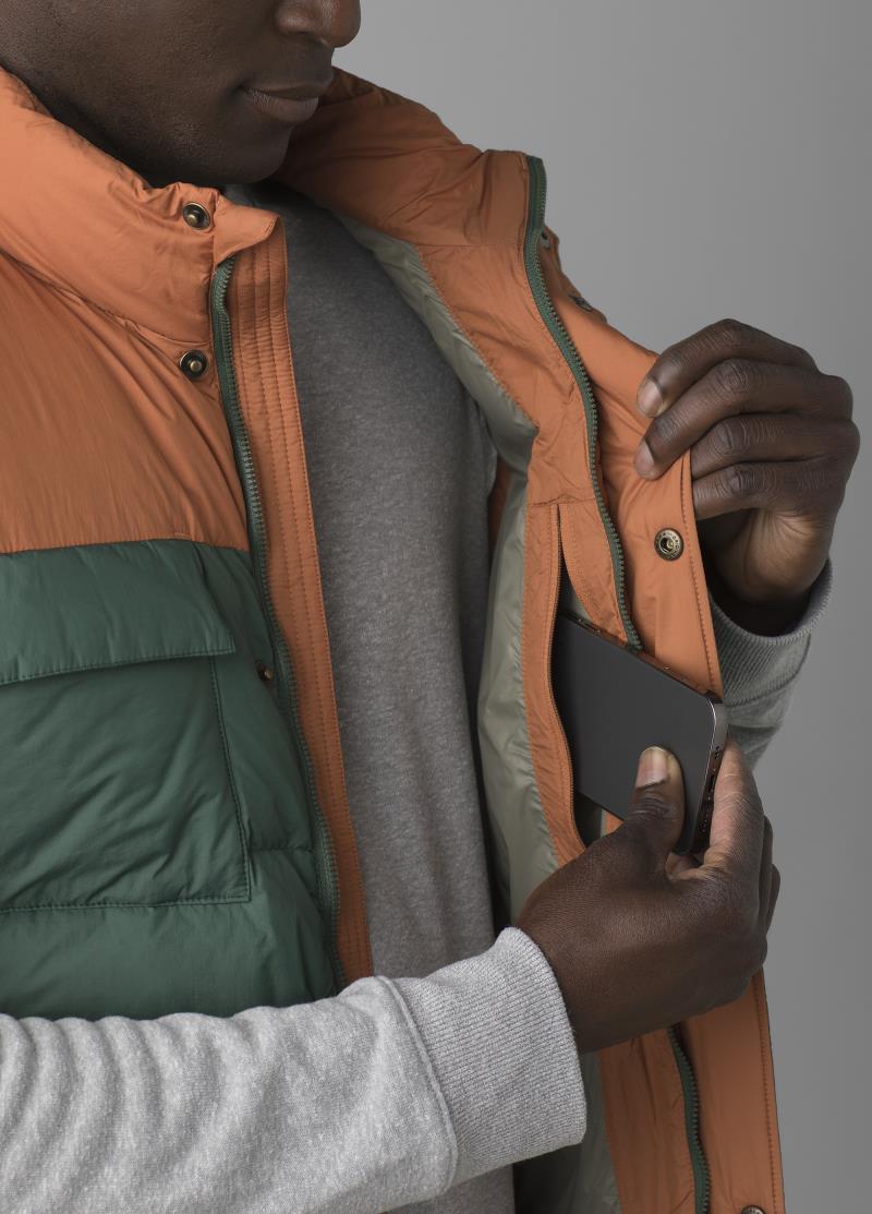 Red Slate Vest - Mens - dark ale colorblock 1