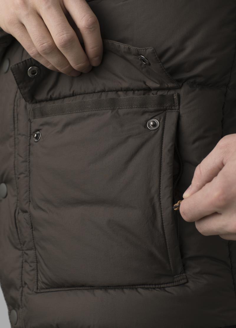 Red Slate Vest - Mens - walnut colorblock 1