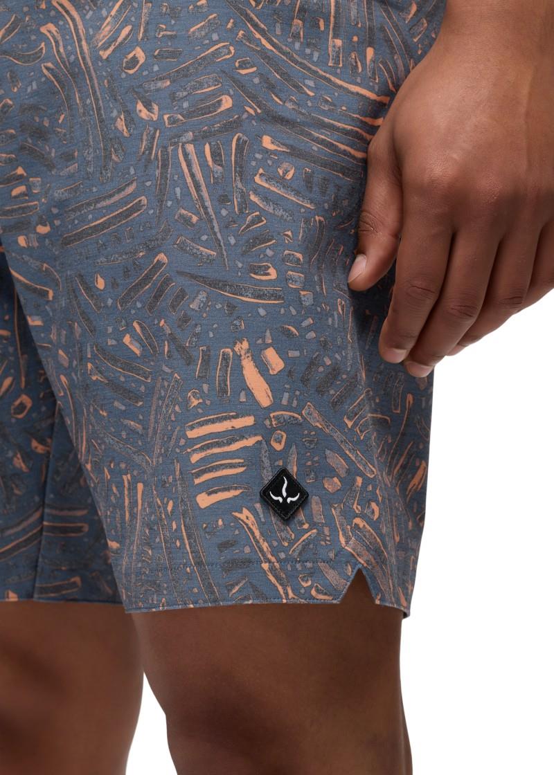 Rock Shock BoardShorts, 8" Inseam - Mens - bluff blue marks 1