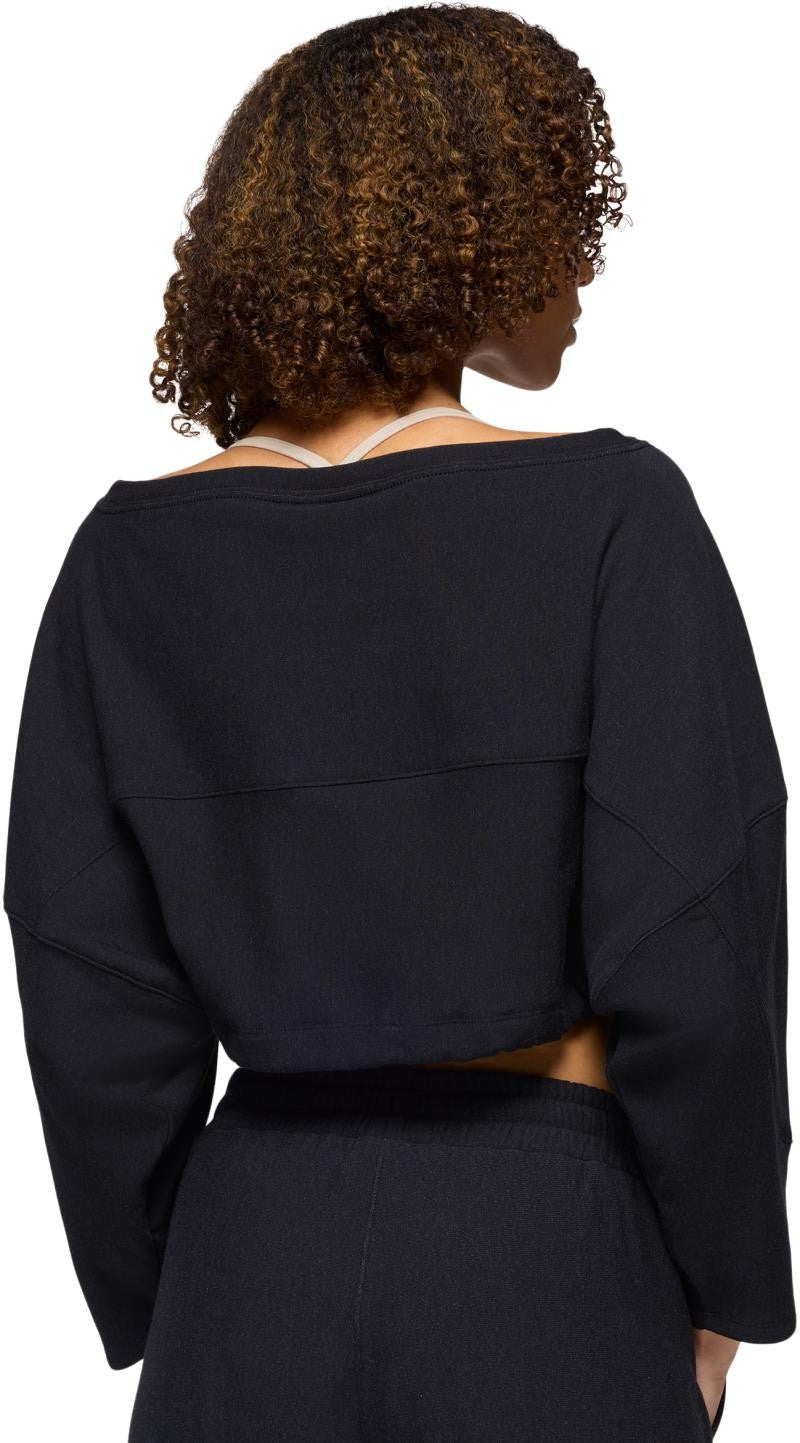 Sacred Space Cinched Crop - Womens - black heather 1