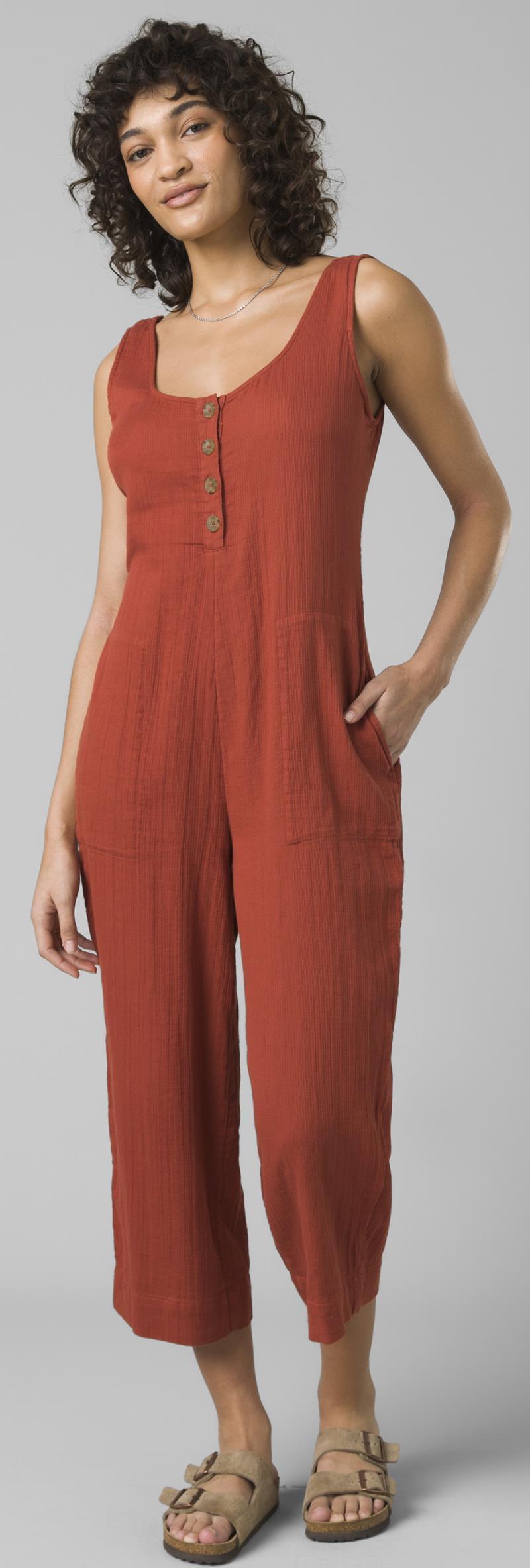 Seakissed Jumpsuit - Womens - Rust 2