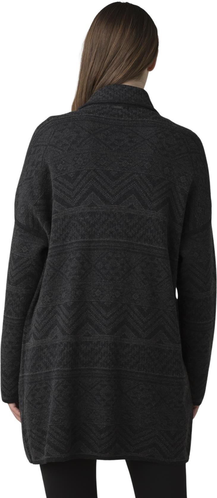 Sevie Cardigan - Womens - Charcoal Intarsia 3