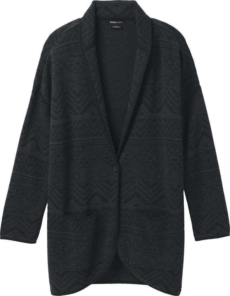 Sevie Cardigan - Womens - Charcoal Intarsia 1