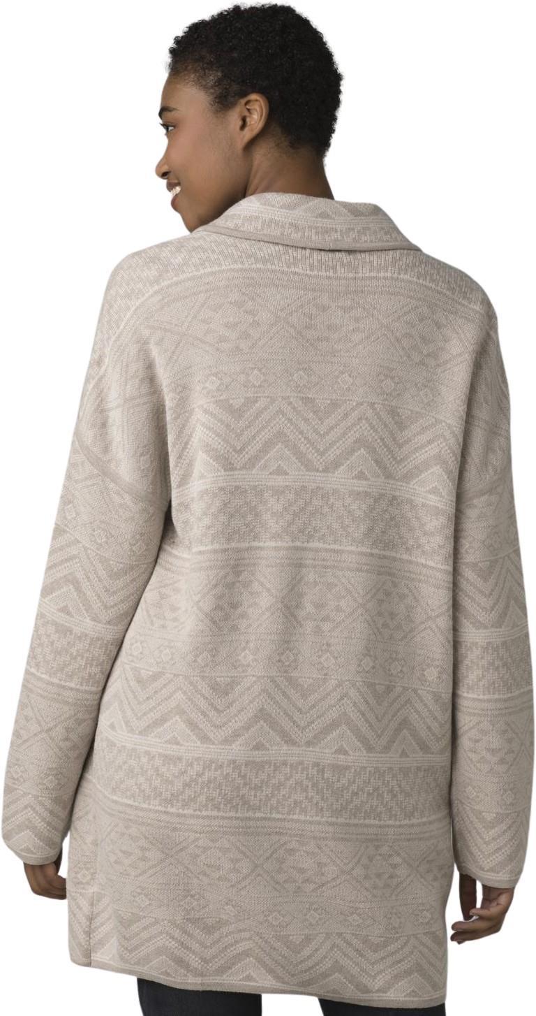 Sevie Cardigan - Womens - Pebble Grey Intarsia 3