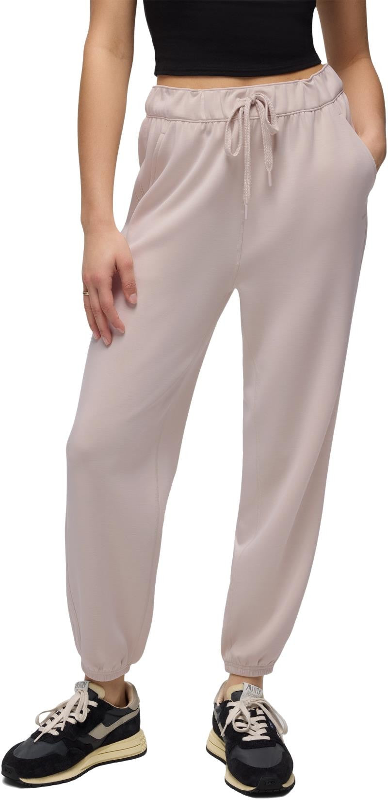 Shea High Rise Joggers - Womens - almond 1