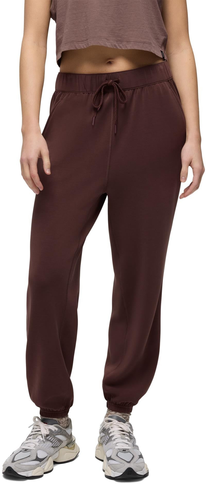Shea High Rise Joggers - Womens - mocha 1