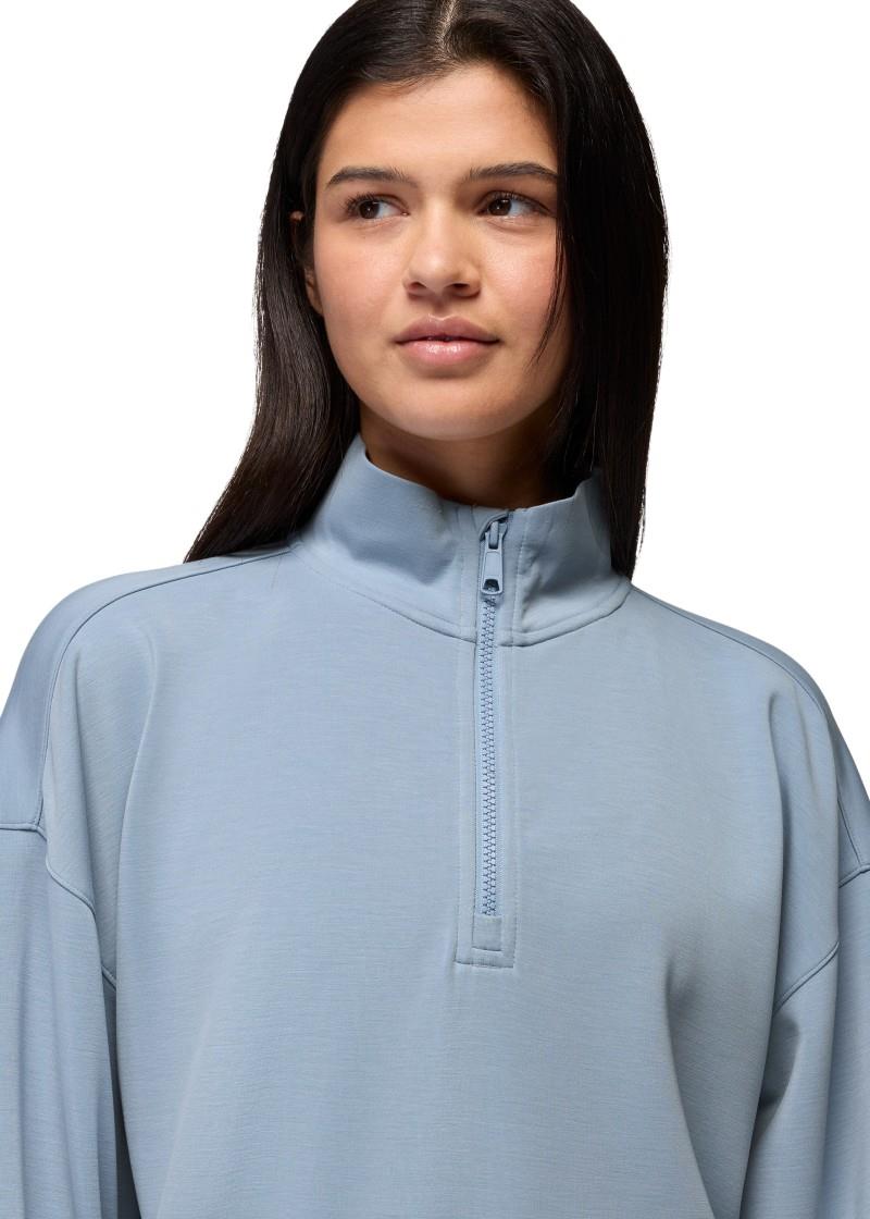 Shea Soft Relaxed Half Zip - Womens - glacier skies 1