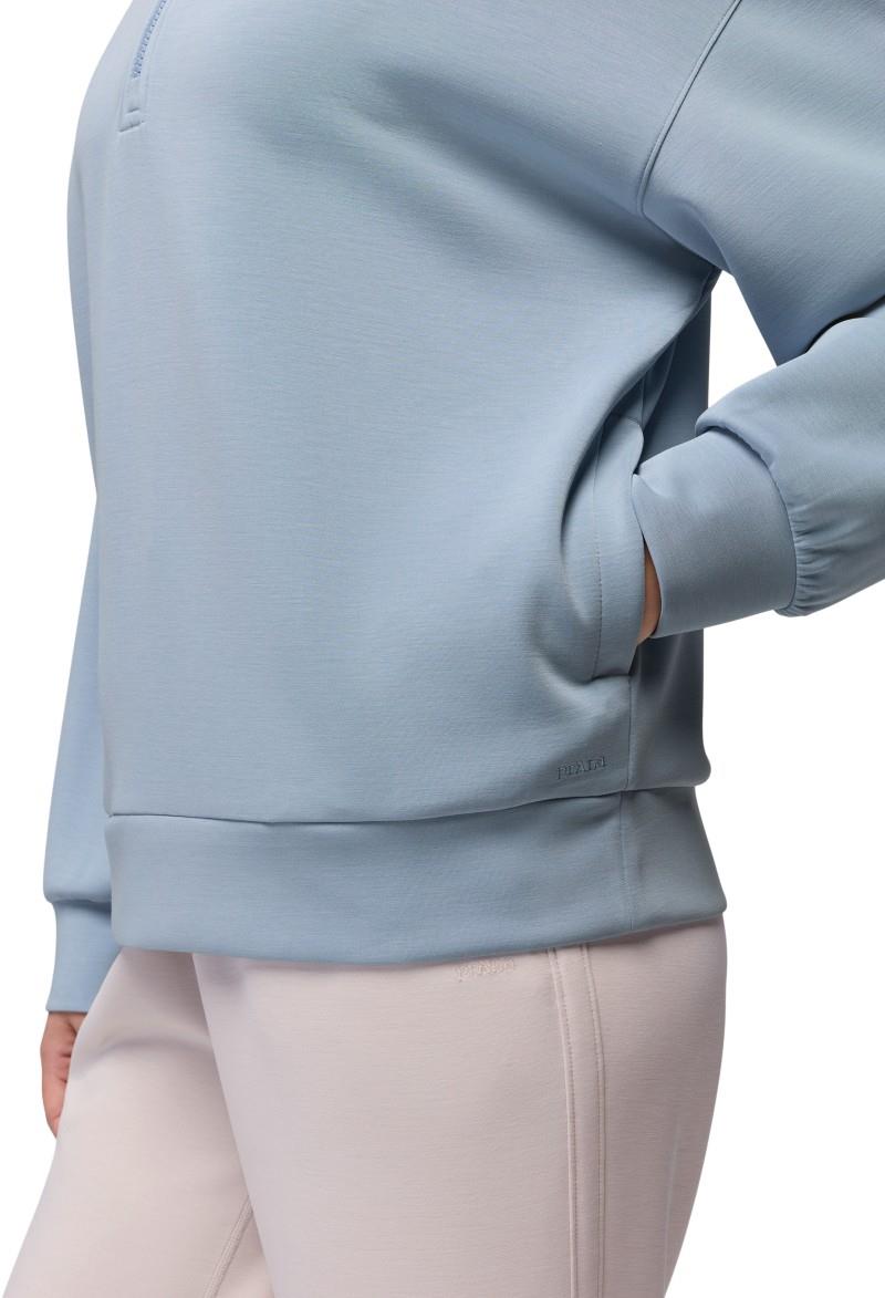 Shea Soft Relaxed Half Zip - Womens - glacier skies 1