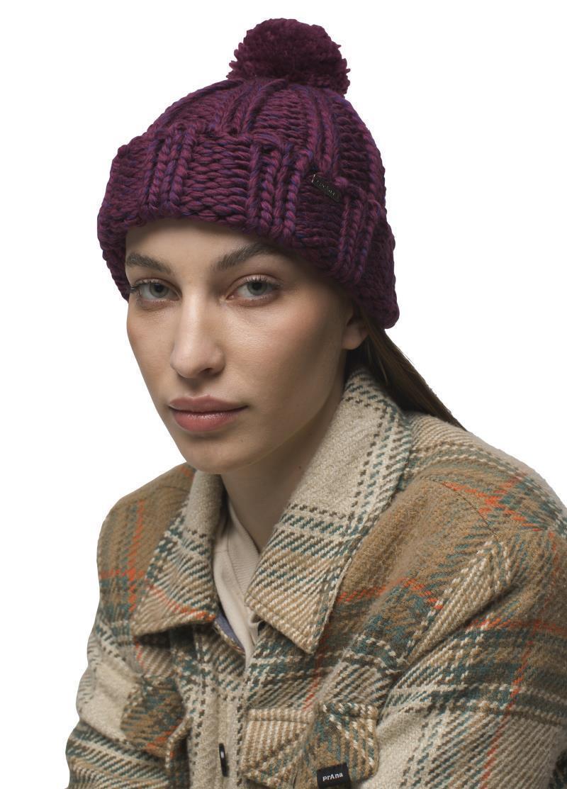 Snow Crystal Beanie - Mulberry 2