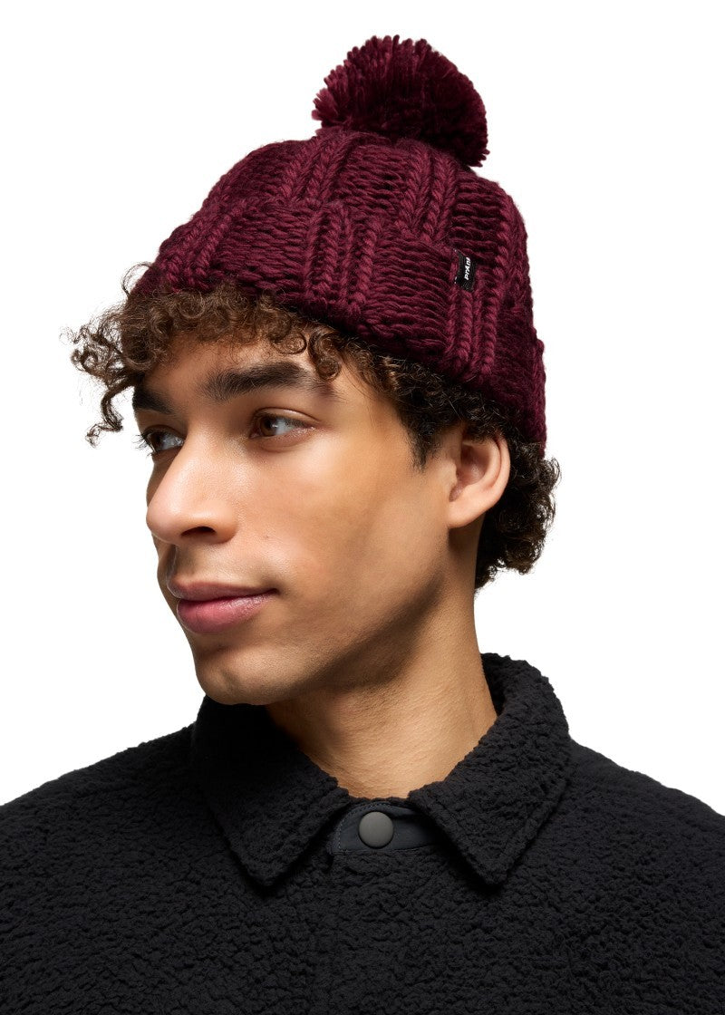 Snow Crystal Beanie - deep vino 1