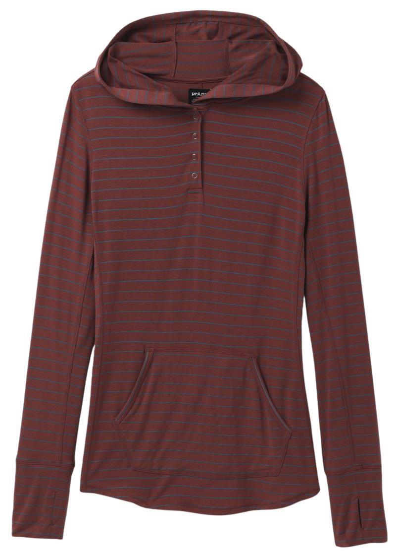 Sol Protect Hoodie - Womens - Rhubarb Stripe 1
