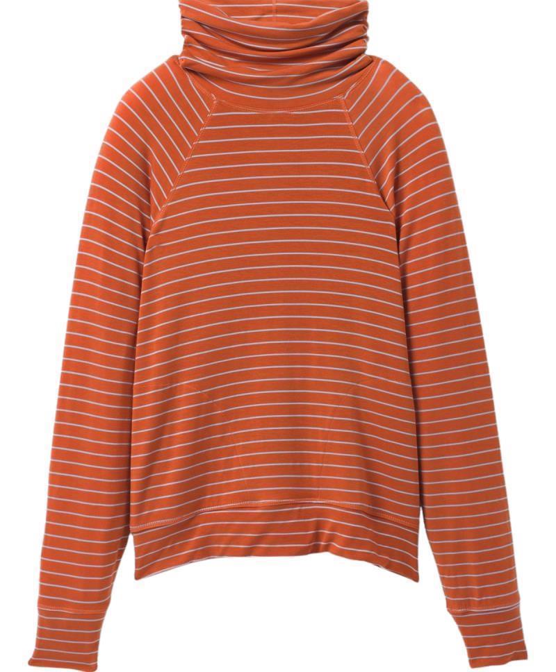 Sol Protect Turtleneck - Womens - Gingerbread Stripe 1