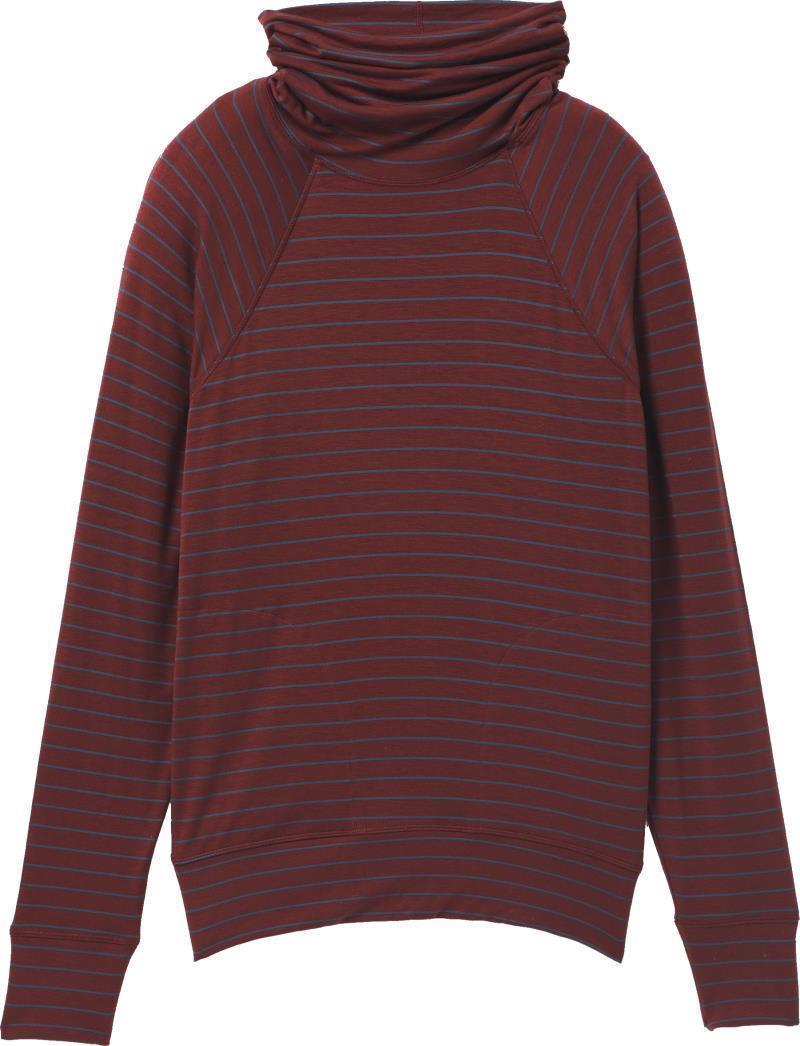 Sol Protect Turtleneck - Womens - Rhubarb Stripe 1