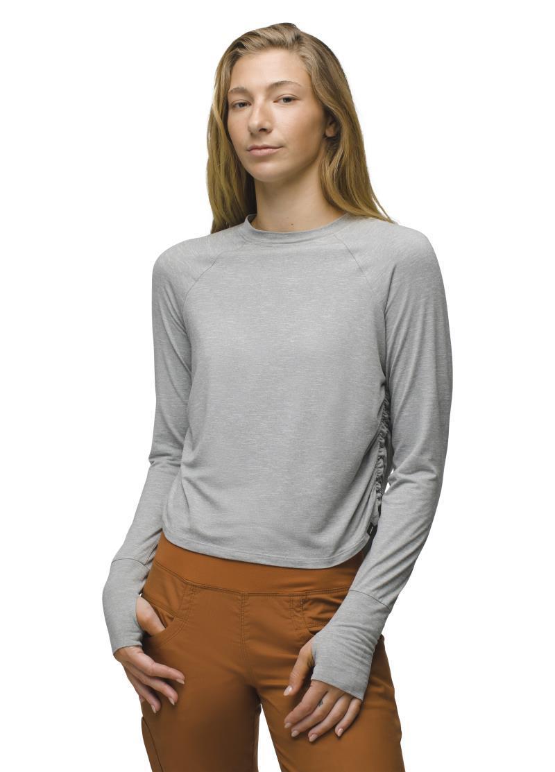 Sol Searcher LS Crew - Womens - Heather Grey 2