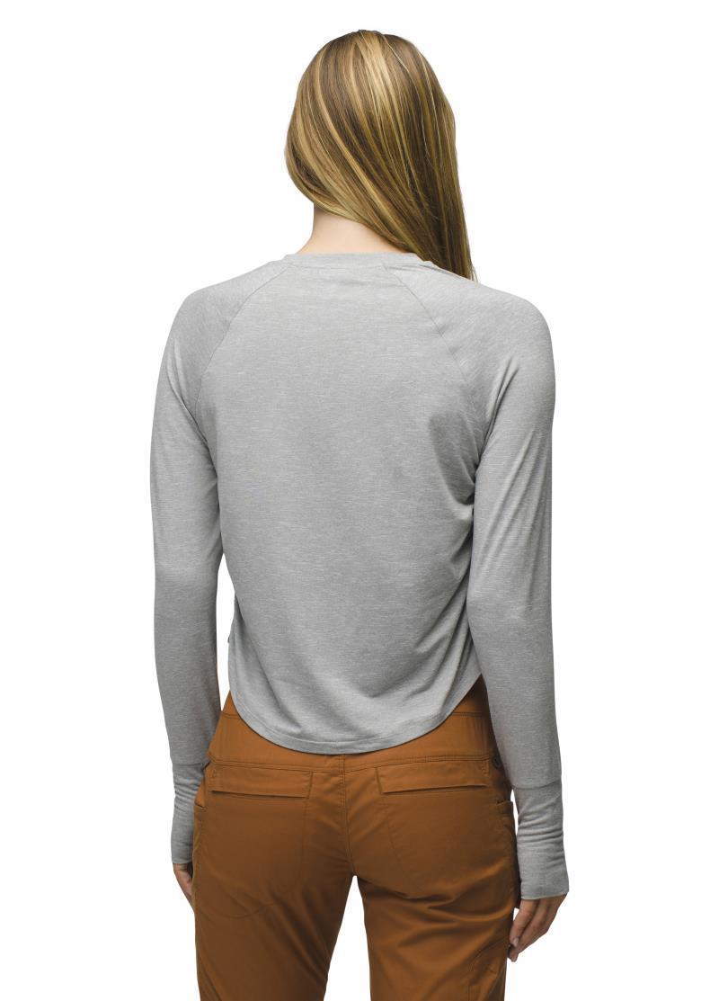 Sol Searcher LS Crew - Womens - Heather Grey 3