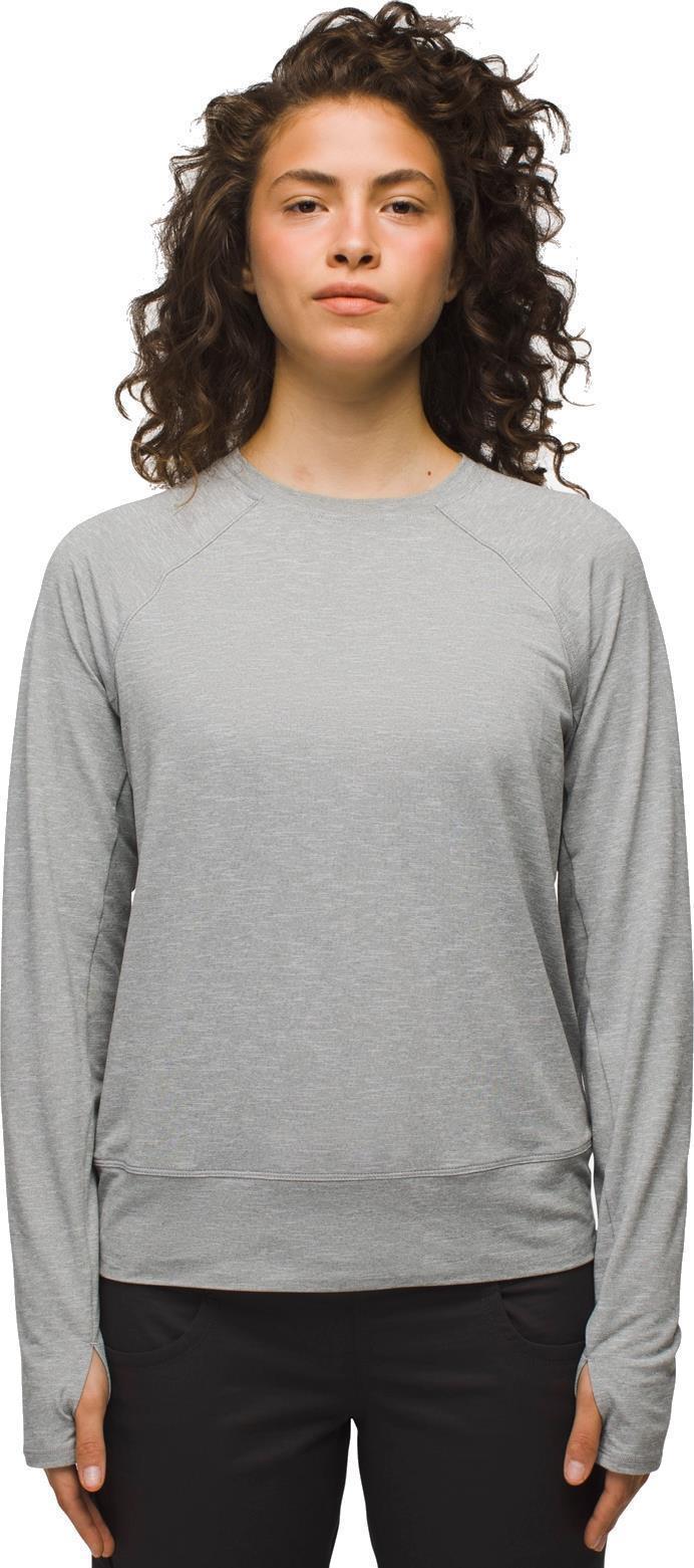 Sol Searcher LS Top - Womens - Heather Grey 2