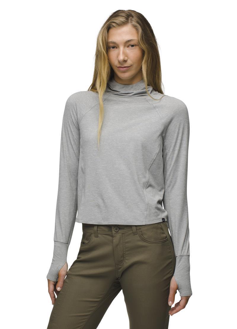 Sol Searcher Sun Hoodie - Womens - Heather Grey 2