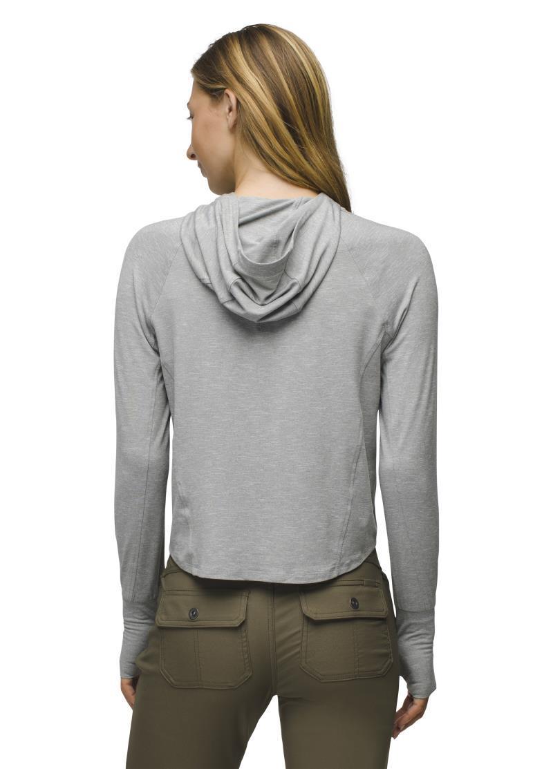 Sol Searcher Sun Hoodie - Womens - Heather Grey 3