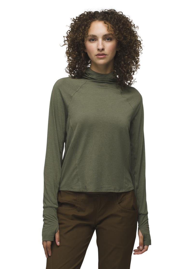 Sol Searcher Sun Hoodie - Womens - Rye Green 2