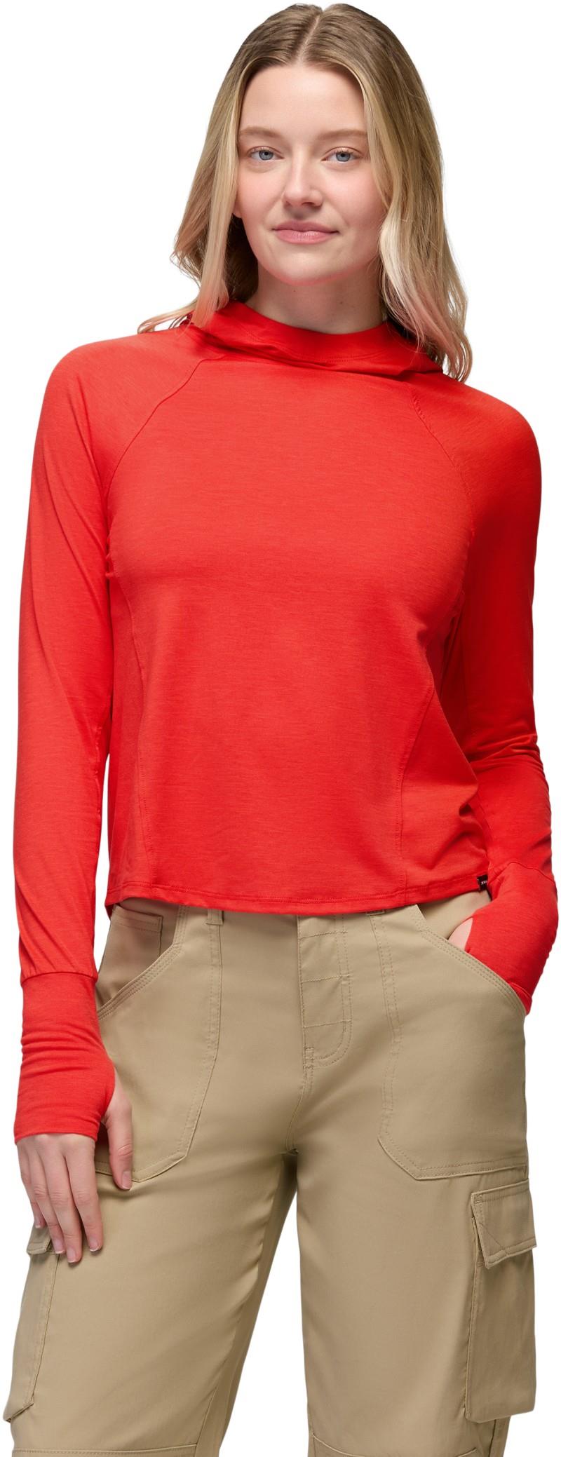 Sol Searcher Sun Hoodie - Womens - pikes red 1