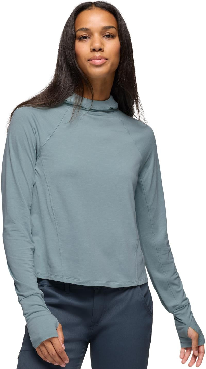 Sol Searcher Sun Hoodie - Womens - saltwater 1