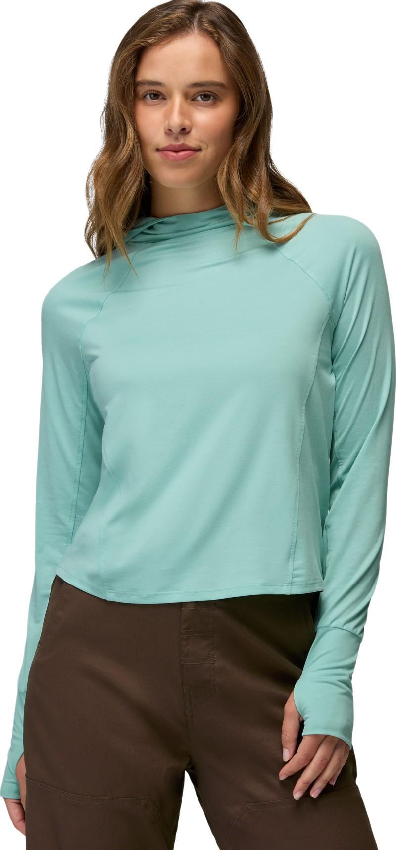 Sol Searcher Sun Hoodie - Womens - sea glass 1