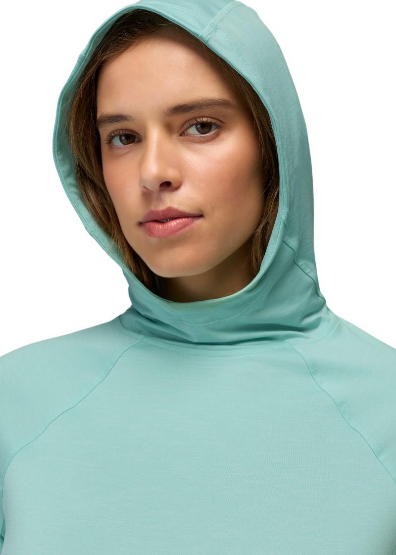 Sol Searcher Sun Hoodie - Womens - sea glass 1