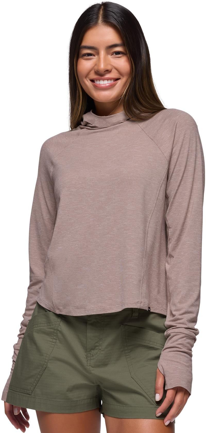 Sol Searcher Sun Hoodie - Womens - shroom 1