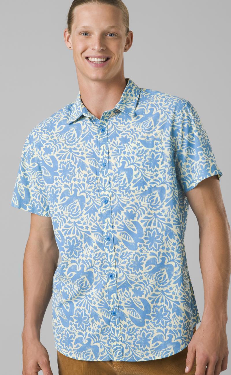Stimmersee Shirt - Slim - Mens - Clear Sky Flora Fauna 2