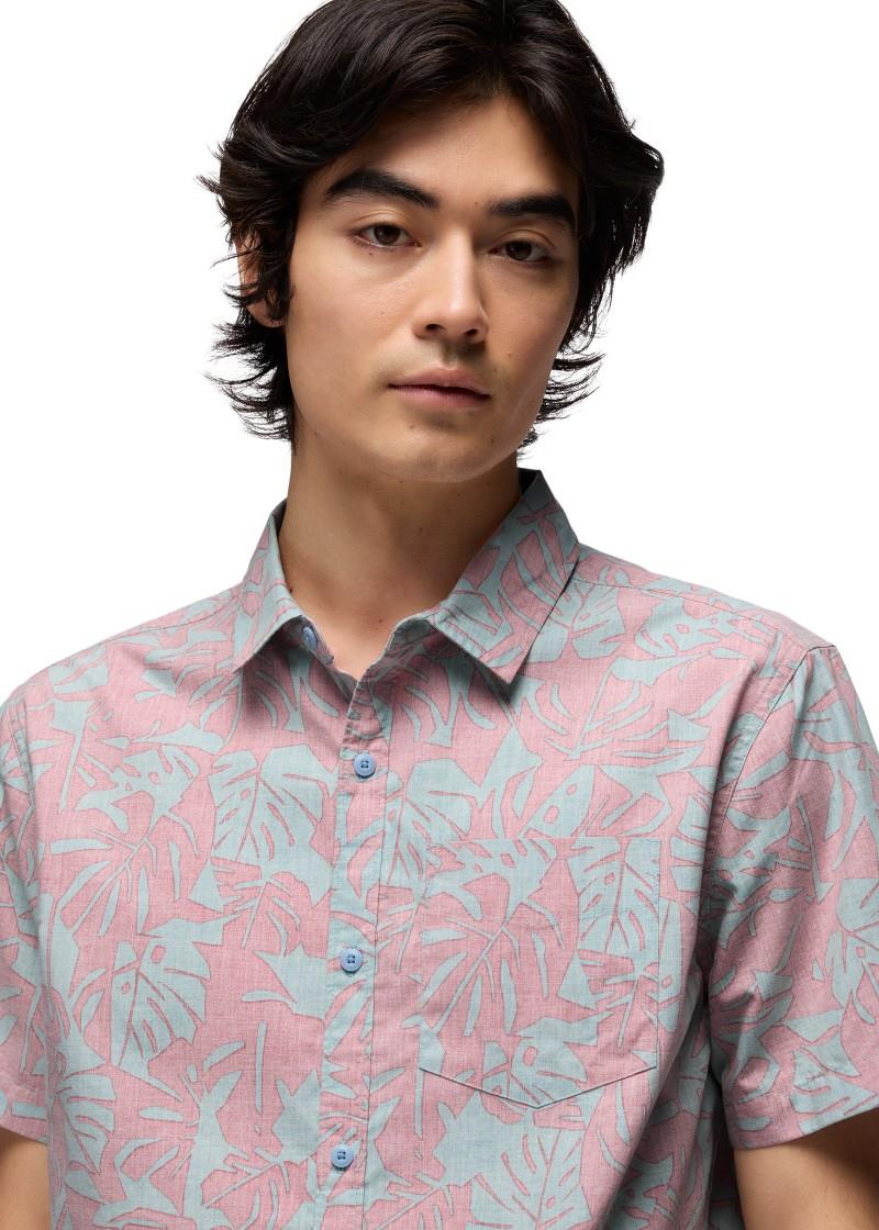 Stimmersee Shirt - Slim - Mens - sea glass monstera 1