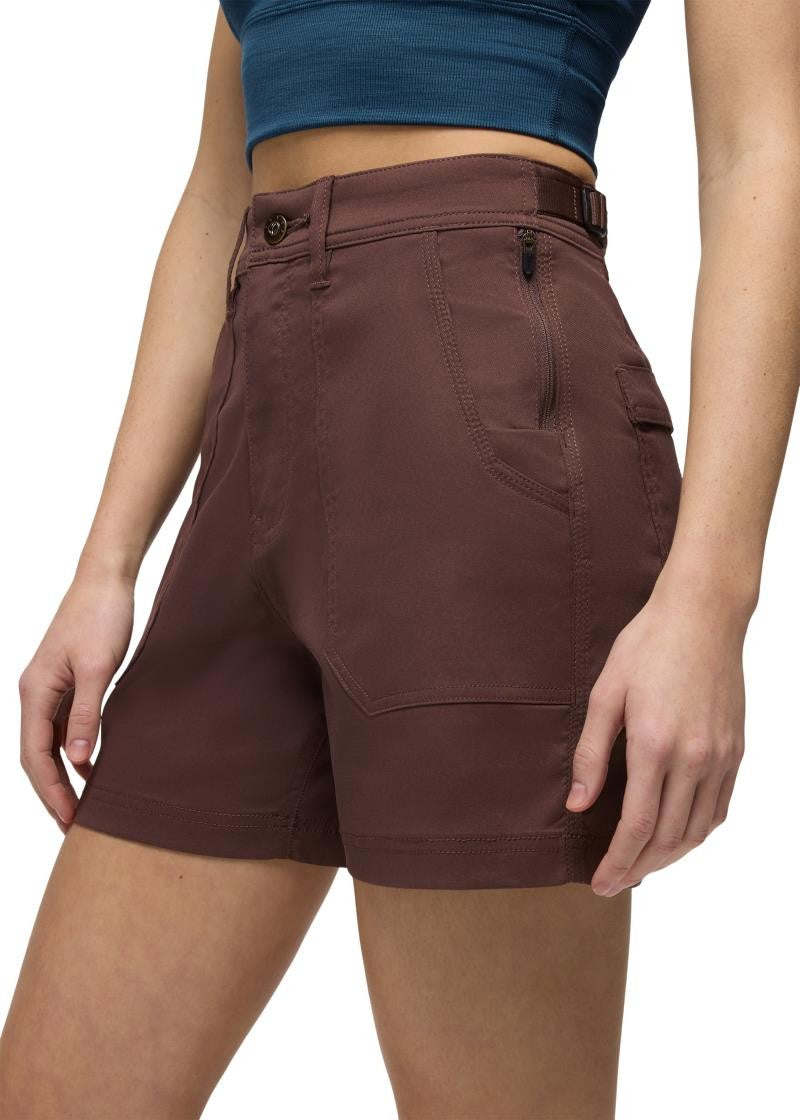 Stretch Zion Cargo Shorts, 3" Inseam - Womens - mocha 1
