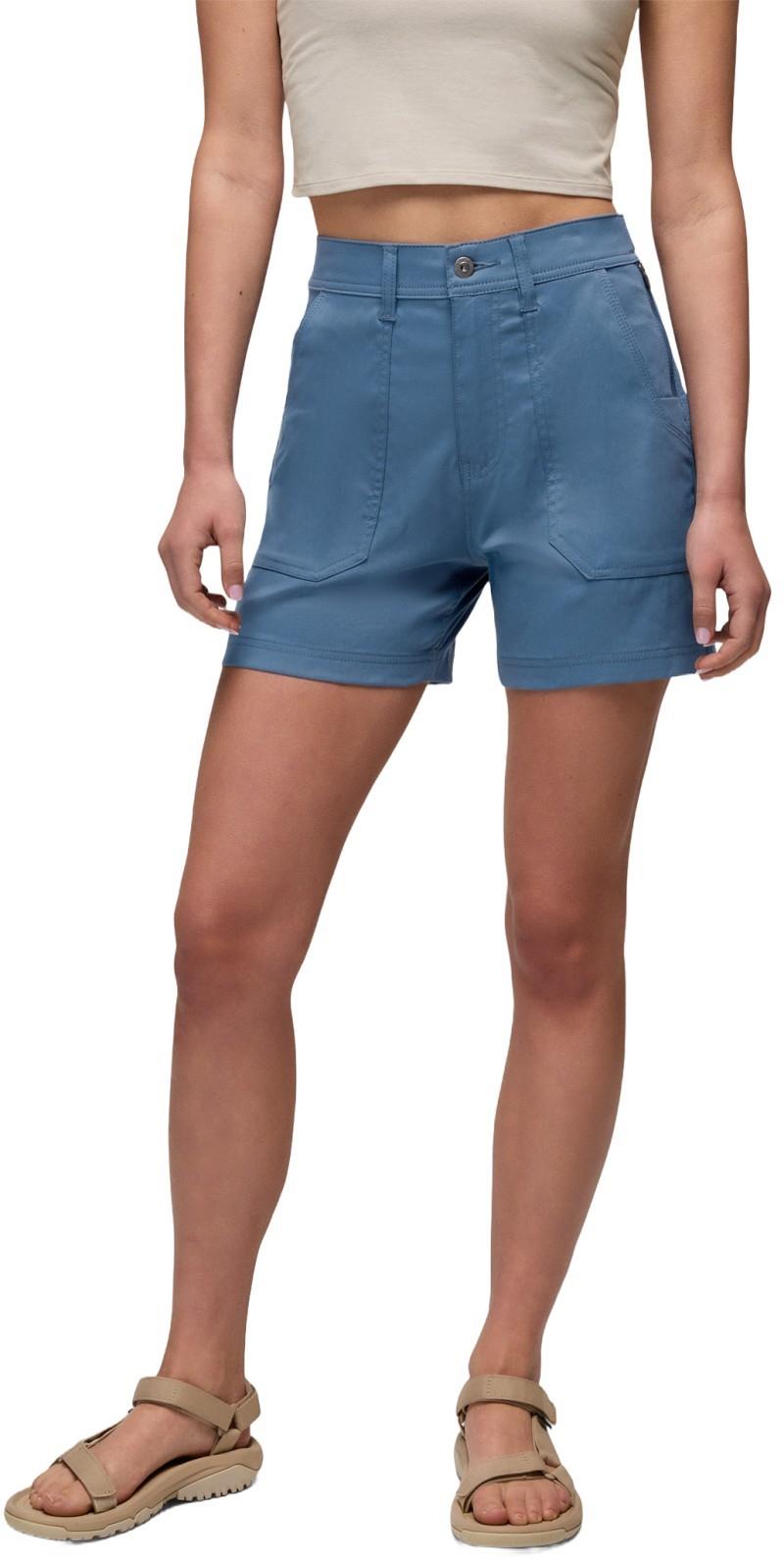 Stretch Zion Cargo Shorts, 5" Inseam - Womens - bluff blue 1