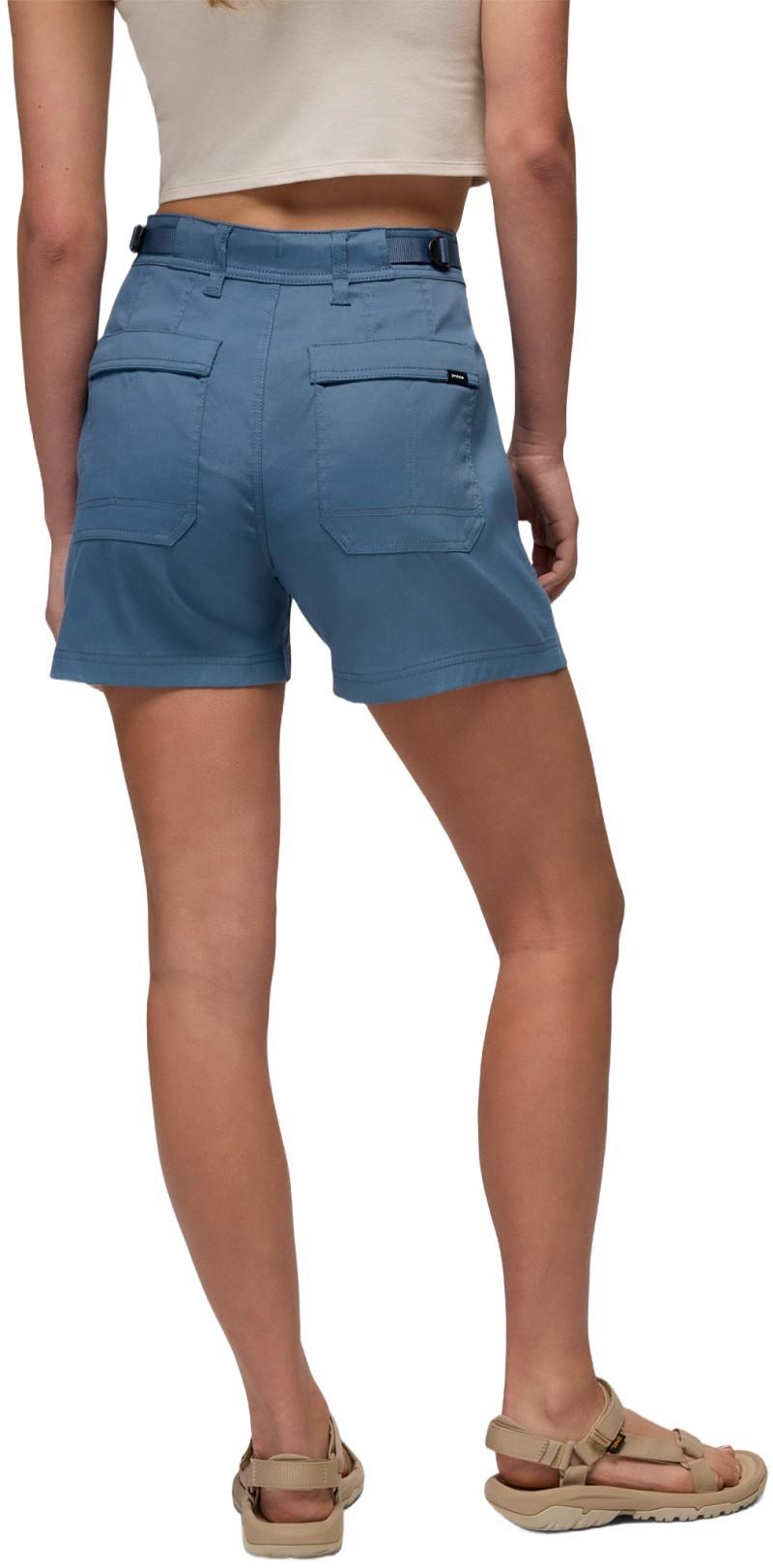 Stretch Zion Cargo Shorts, 5" Inseam - Womens - bluff blue 1