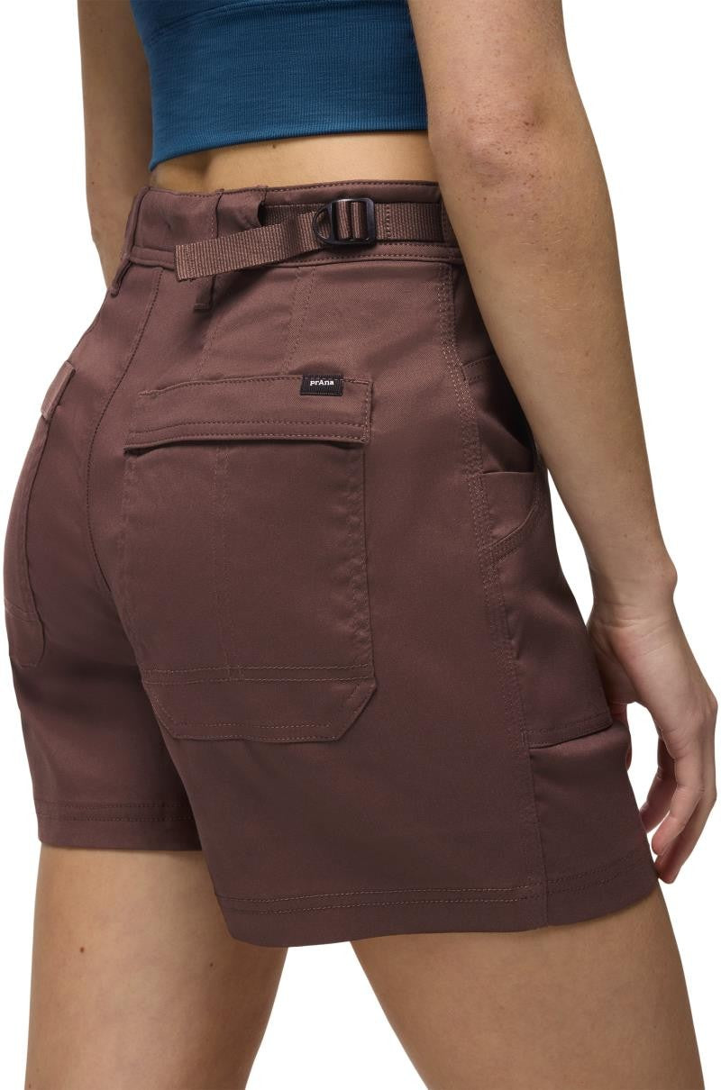 Stretch Zion Cargo Shorts, 5" Inseam - Womens - mocha 1