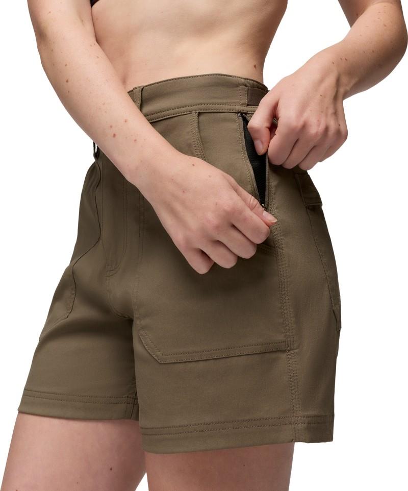 Stretch Zion Cargo Shorts, 5" Inseam - Womens - mud 1