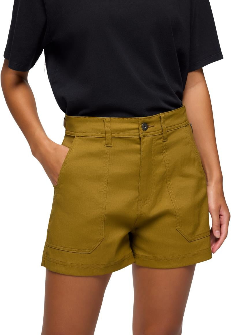 Stretch Zion Cargo Shorts, 5" Inseam - Womens - retro olive 1