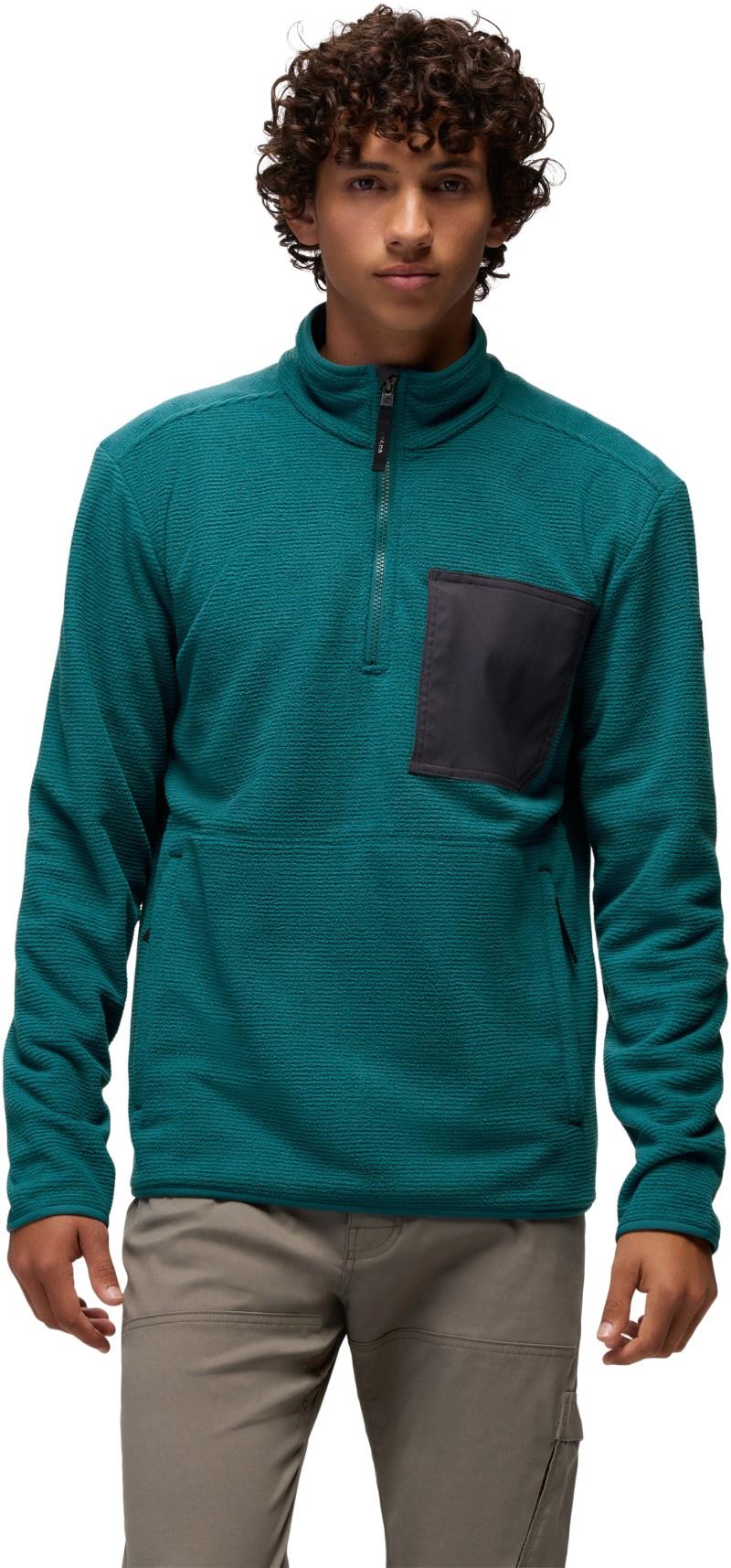 Stretch Zion Fleece 1/4 Zip - Mens - blue coral 1
